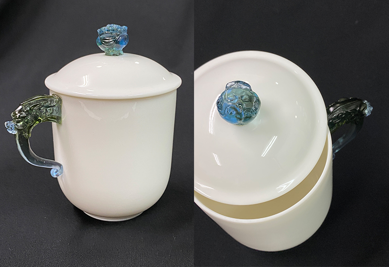 大凍玉蓋杯(顏色隨機) 